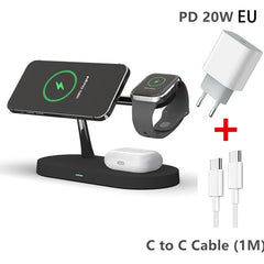 3-in-1 Wireless Magsafe Charger Stand-QPD