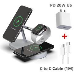 3-in-1 Wireless Magsafe Charger Stand-QPD