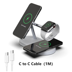 3-in-1 Wireless Magsafe Charger Stand-QPD