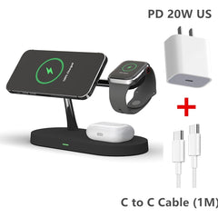 3-in-1 Wireless Magsafe Charger Stand-QPD