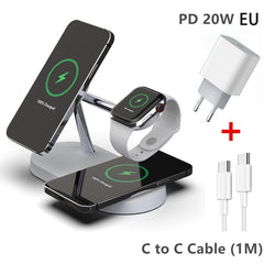 3-in-1 Wireless Magsafe Charger Stand-QPD