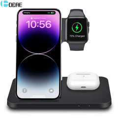 3in1 Wireless Fast Charger Dock Station-QPD